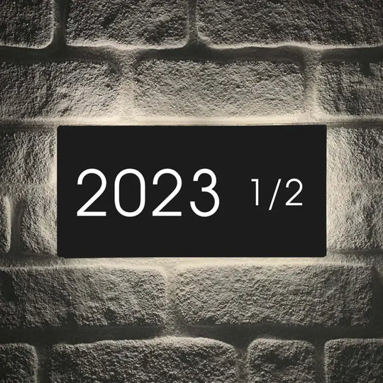 Illuminated house number signs for outdoor use Illuminated Address Plaque