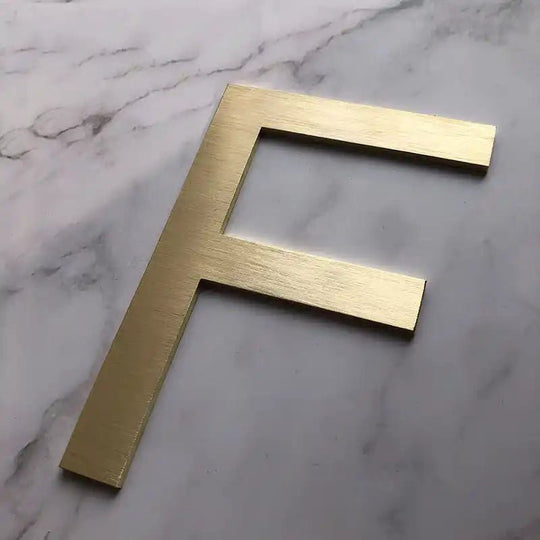 house number metal sign