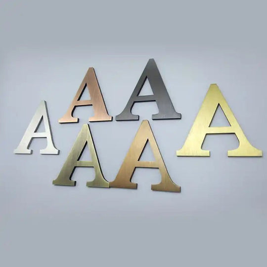 metal address signs