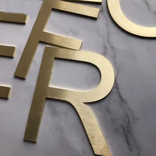 stainless steel house numbers