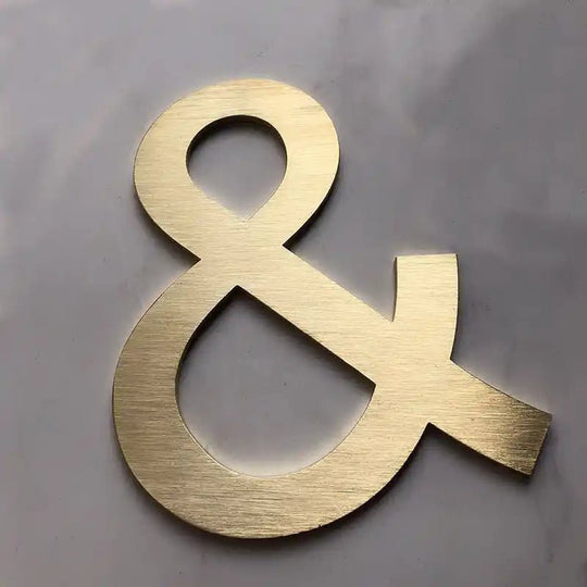 address metal sign