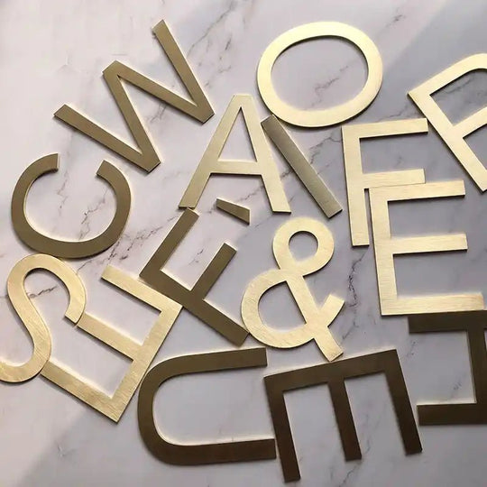 brass address plaques