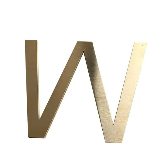 metal address plaque