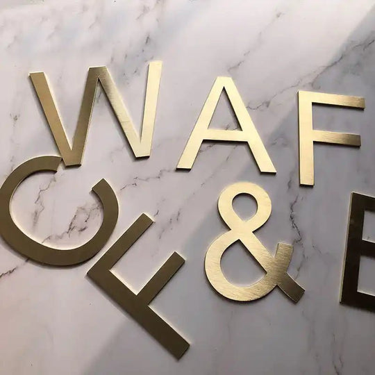 custom metal address signs