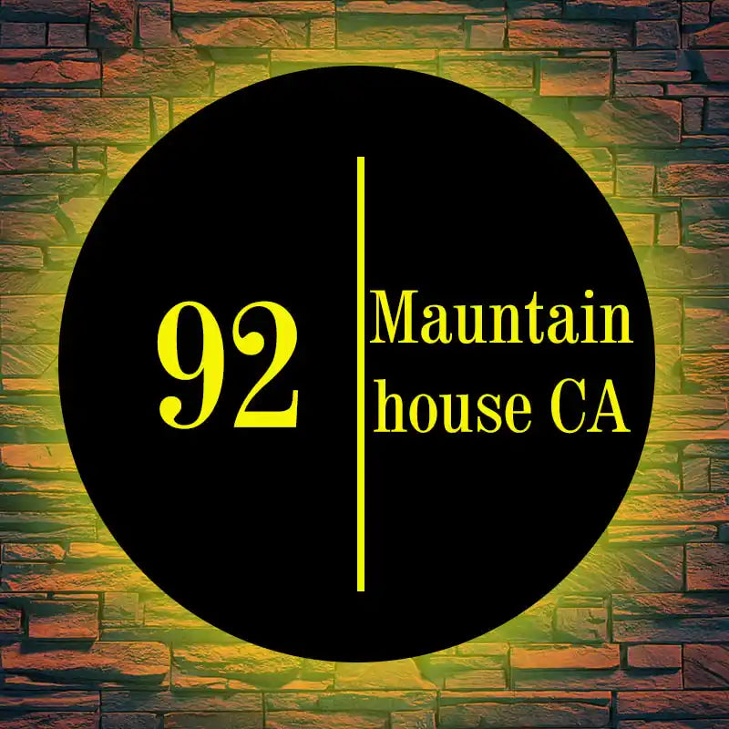 metal house address signs