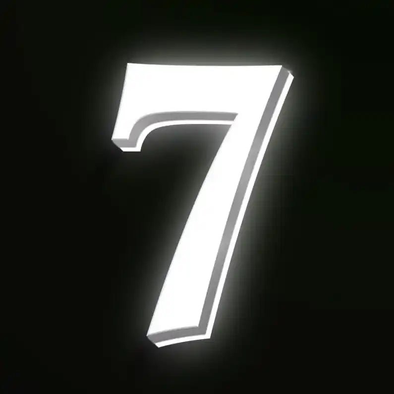 custom home address signs with lights