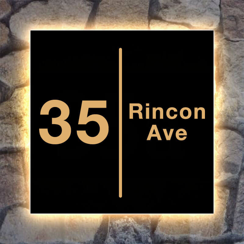 Modern Backlit Numbers outdoor illuminated house numbers lighted backlit house numbers accept rush order