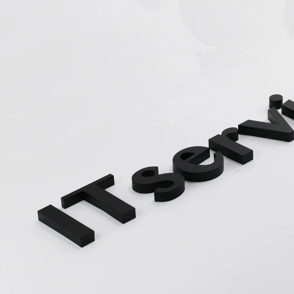 Outdoor stainless steel letter signs custom laser cut durable