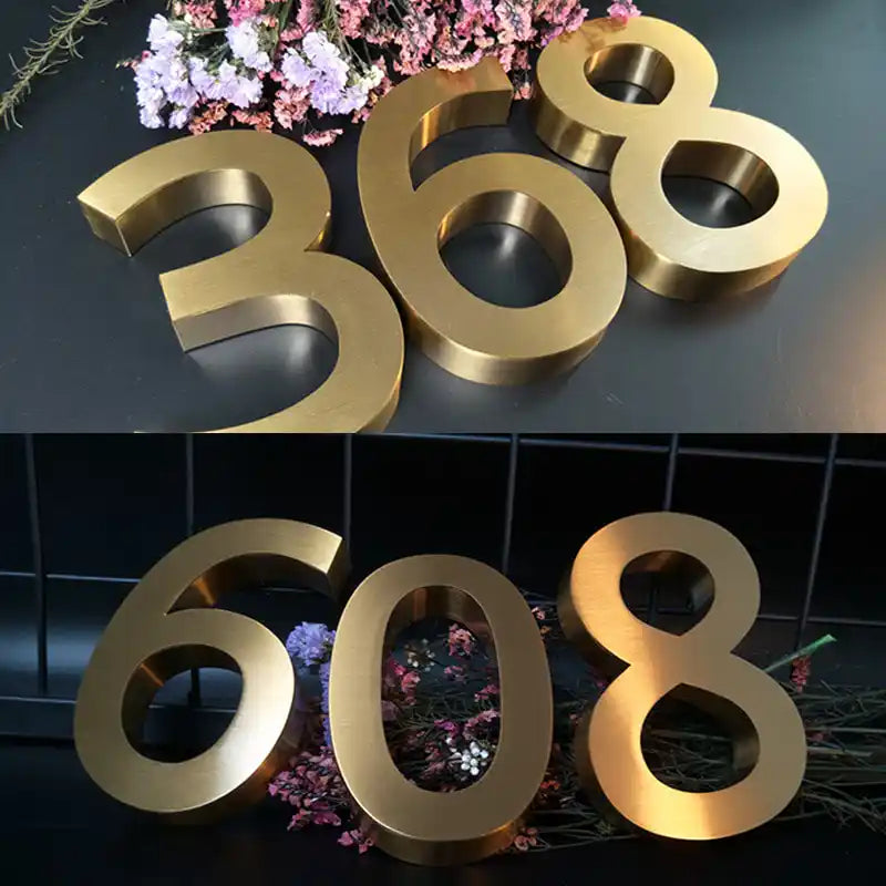 Personalized stainless steel lobby signs outdoor laser cut