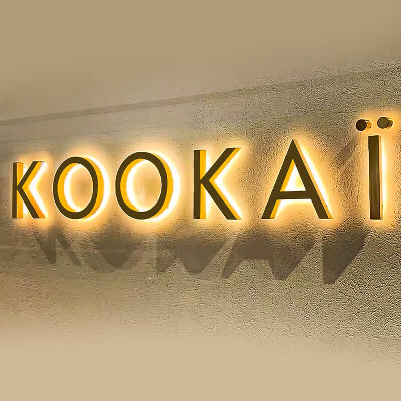 Premium acrylic backlit signs for elegant hotel and office lobbies