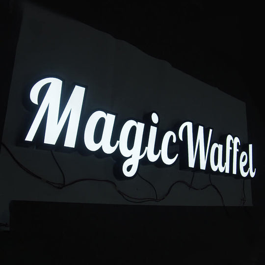 Premium front lit letters for professional business signs