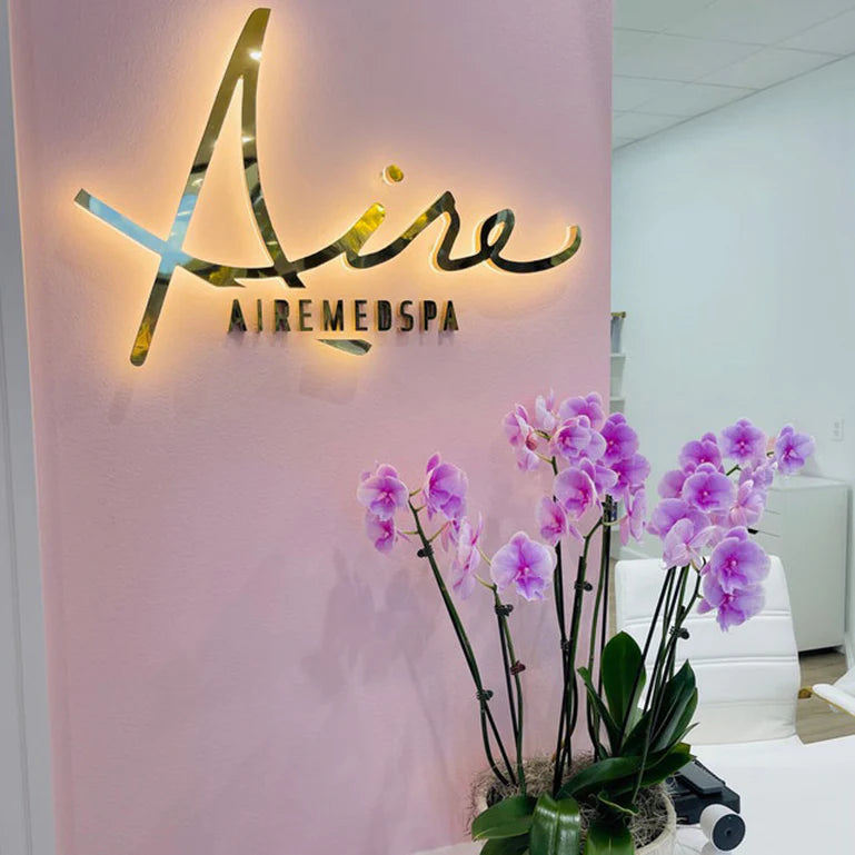 Premium backlit reception signs for corporate and medical offices