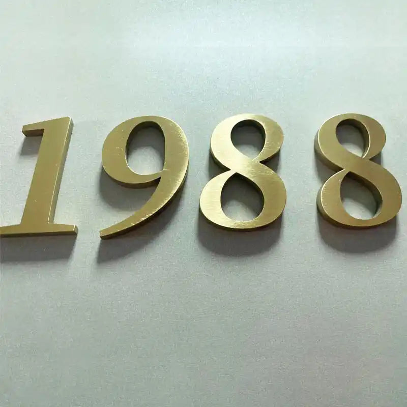 personalized cast metal address plaque