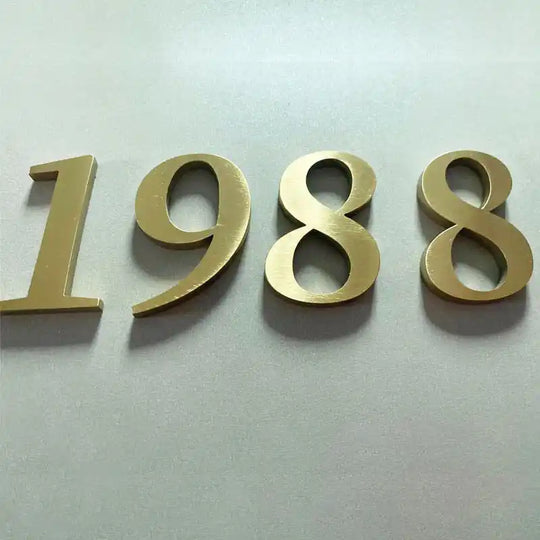 personalized cast metal address plaque