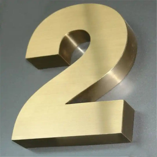 custom metal address plaques