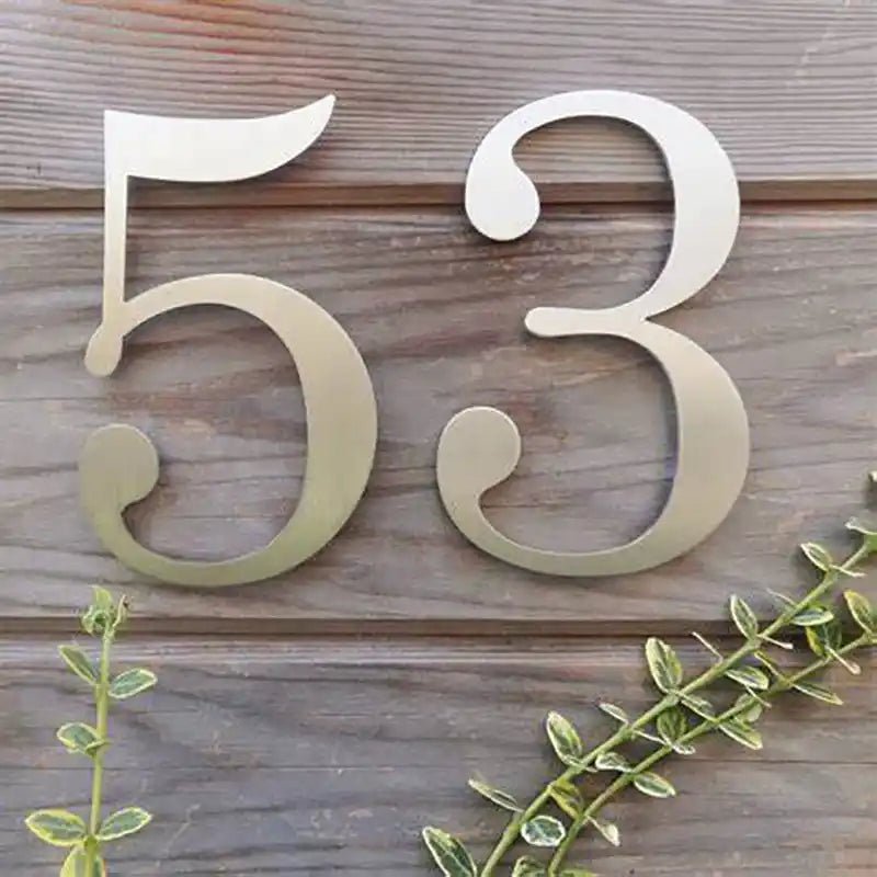 Personalized Outdoor House Numbers - Custom Address Sign ...