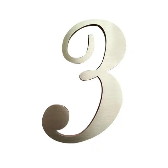 modern house numbers black