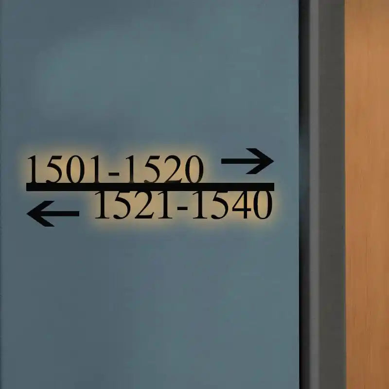 custom metal monogram address signs initials and numbers