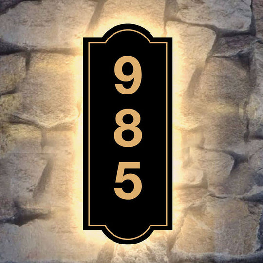 Hanging Address Plaques - Illuminate Your Home's Entrance with Lighted House Address Signs