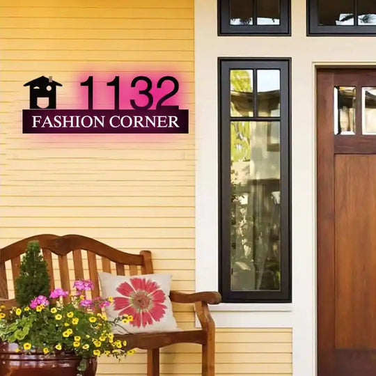 solar lights outdoor for house numbers Energy star rated backlit house numbers for eco-friendly homes