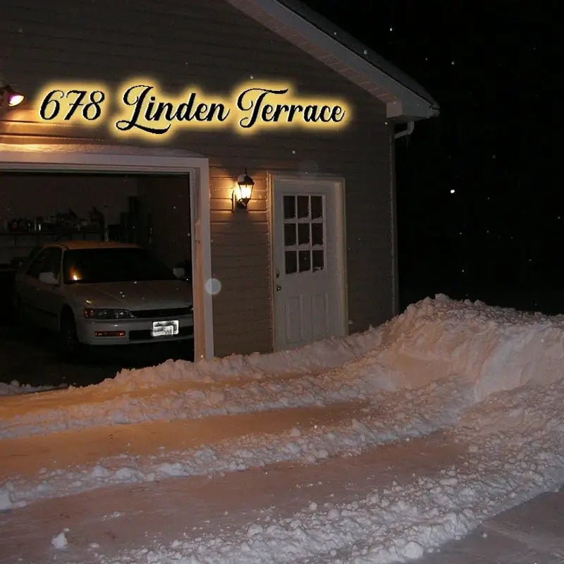 Stainless steel backlit street numbers for a premium look