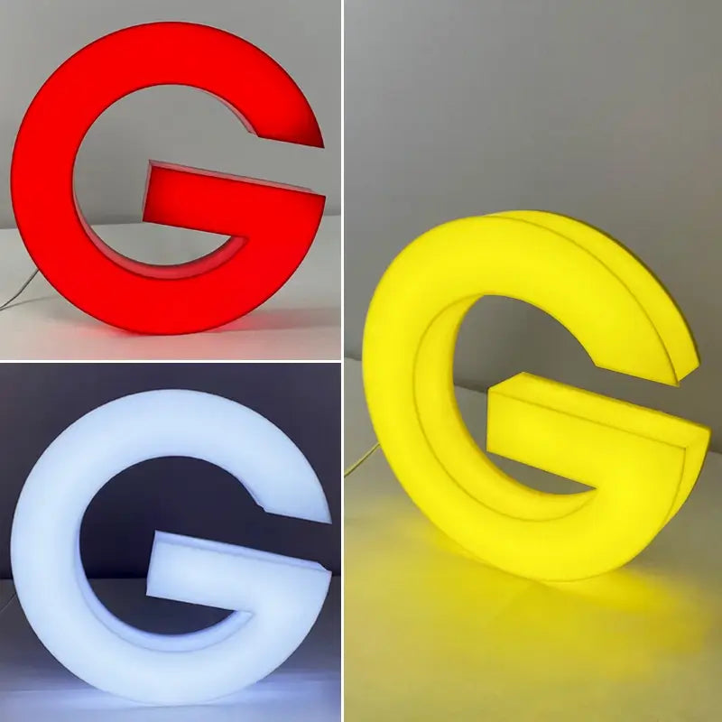 UV-resistant full lit acrylic signs outdoor