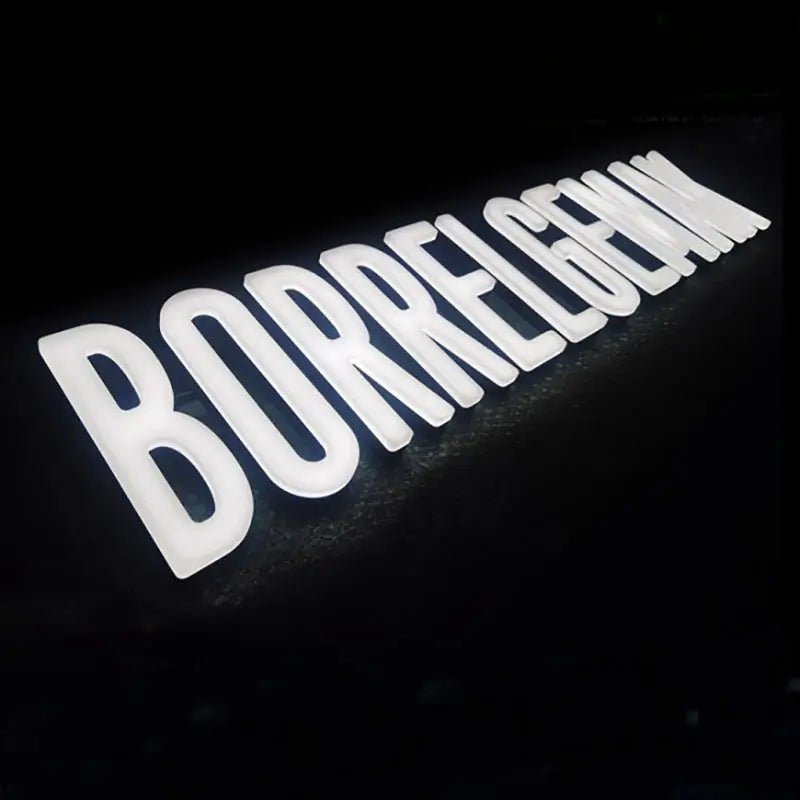 Waterproof full lit 3D acrylic letters