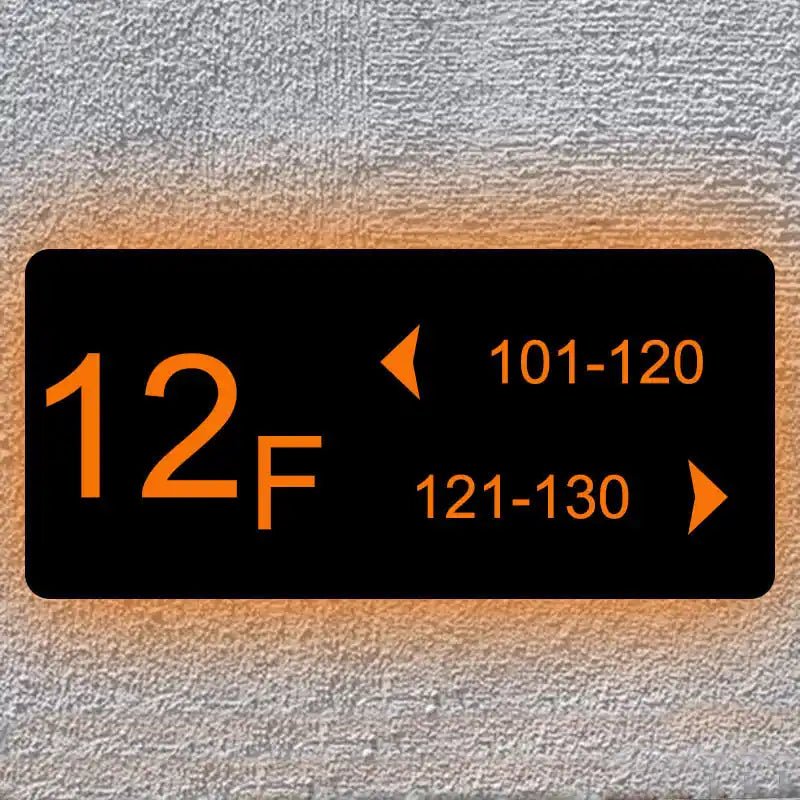 Wayfinding Sign Installation lighted address signs for house black metal address sign