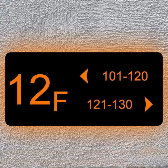 Wayfinding Sign Installation lighted address signs for house black metal address sign