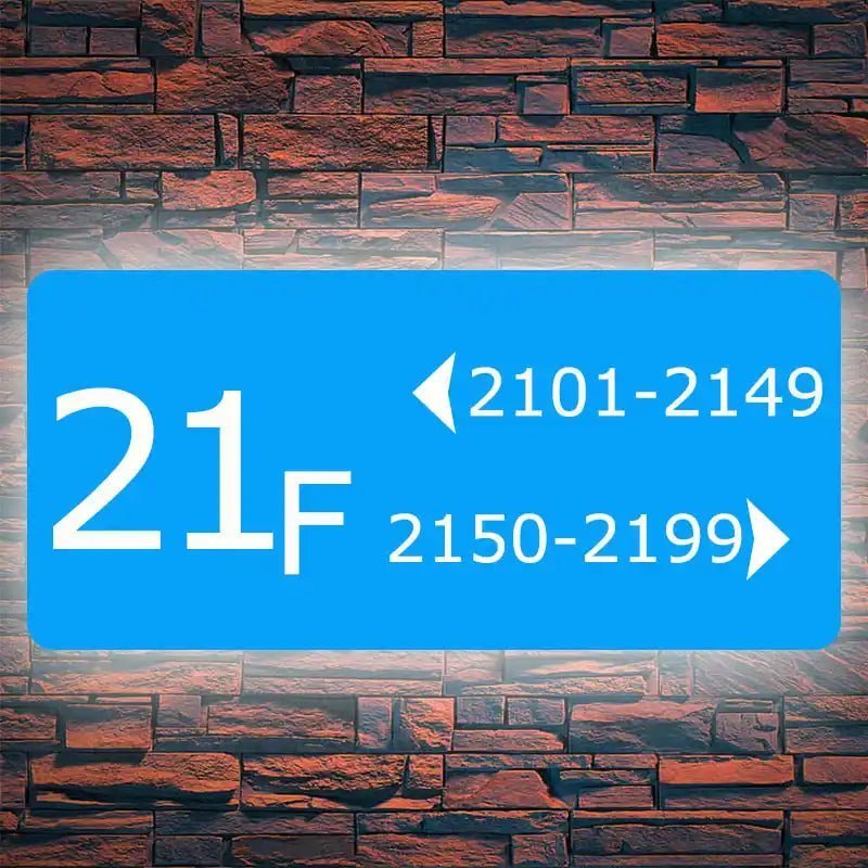 aluminum address sign house address sign with light Custom Signage for Hospitals