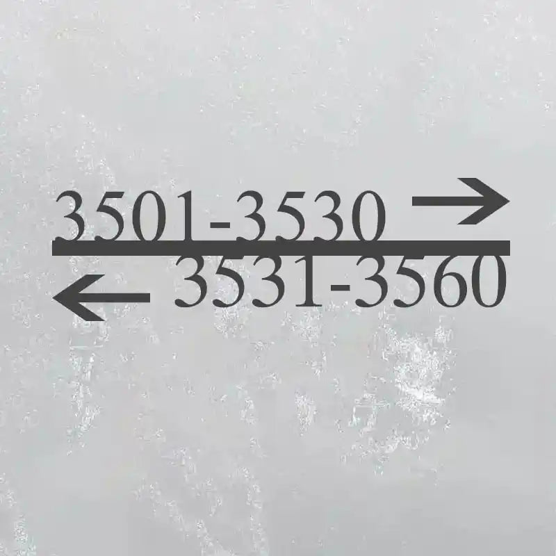 modern solar house numbers