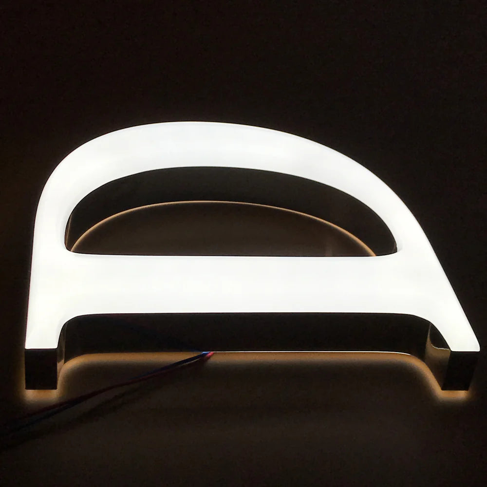 Weatherproof backlit house numbers light up address signs for yards 