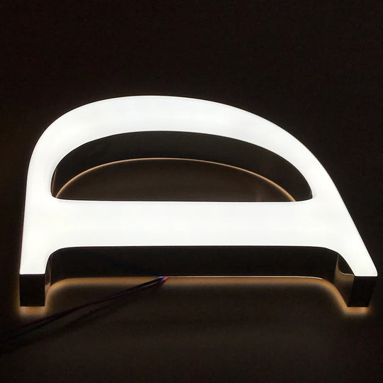 Weatherproof backlit house numbers light up address signs for yards 