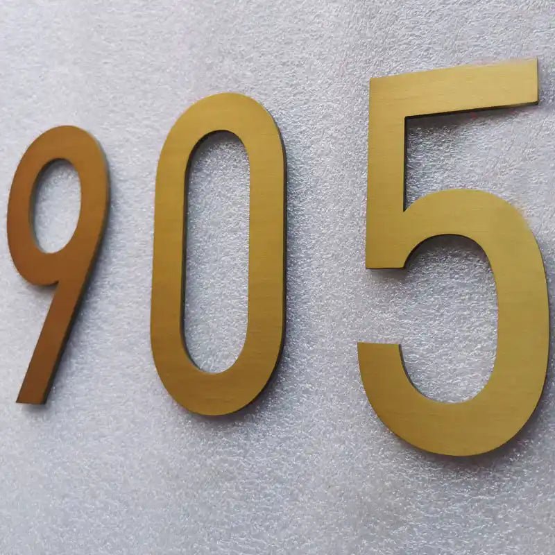Address Number Design Classic House Numbers - Timeless Metal Address Signs for Home ...