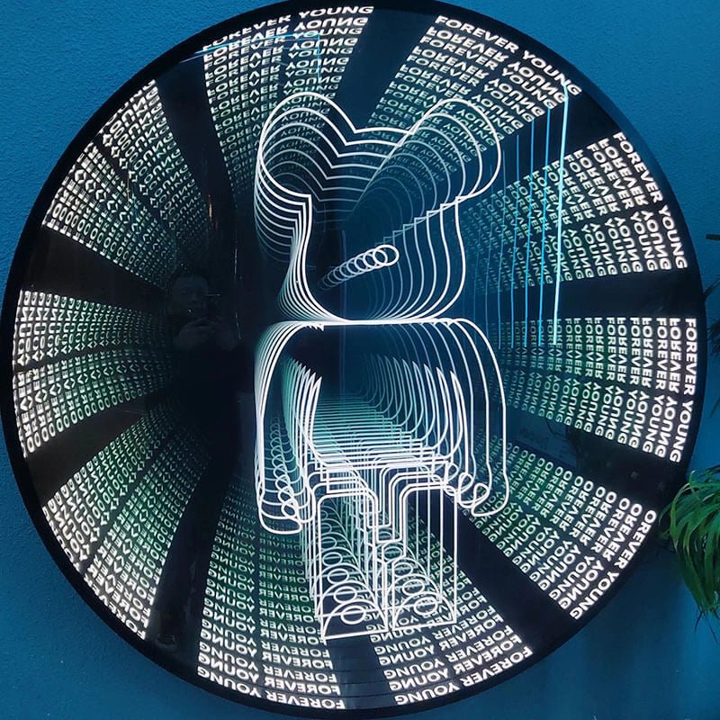 LED Infinity Mirror Sign - Personalized 3D Light Up Decor ...