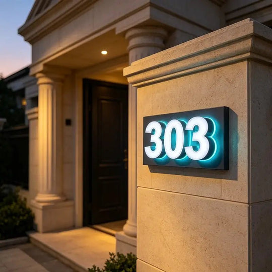 acrylic-backlit-house-numbers-frontlit-white-and-sky-blue-backlit-pre-installed-black-backplate