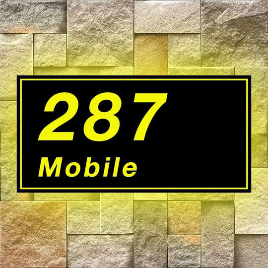 hanging house numbers illuminated low voltage LED modern house number signs and plaques