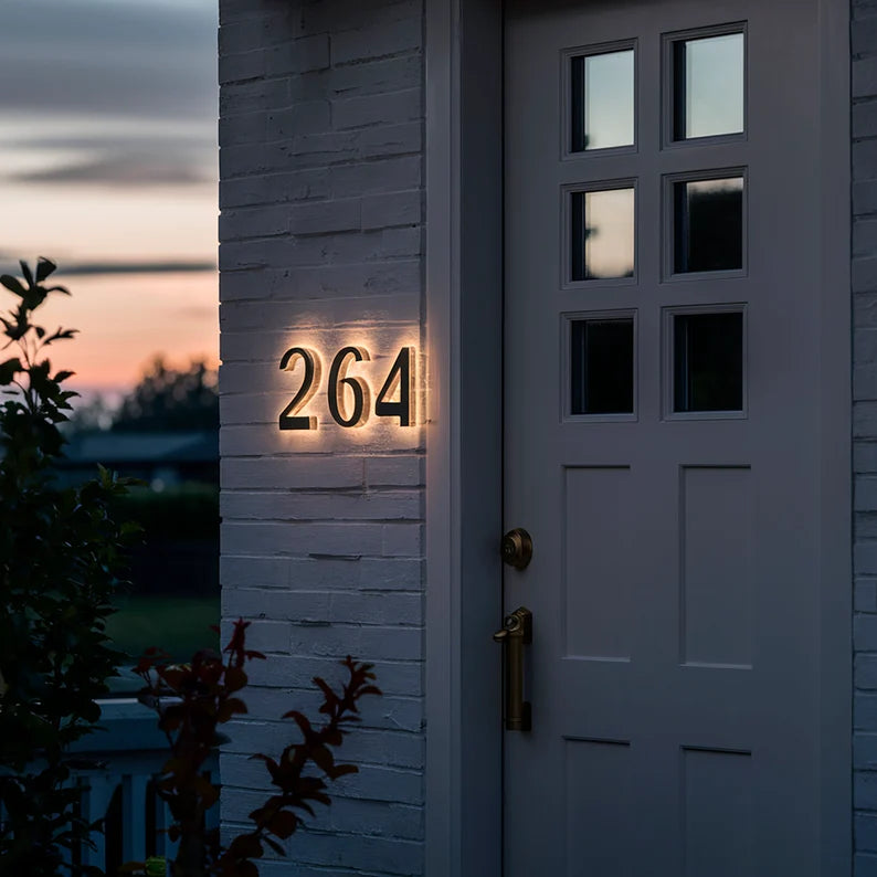 best lighted house numbers