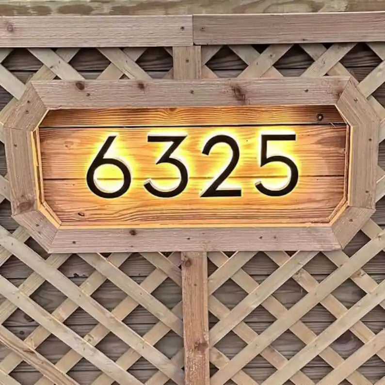 6 inch house numbers