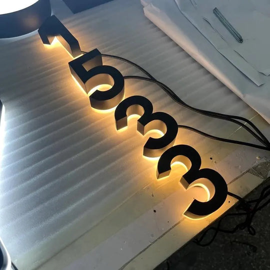 modern lights address numbers