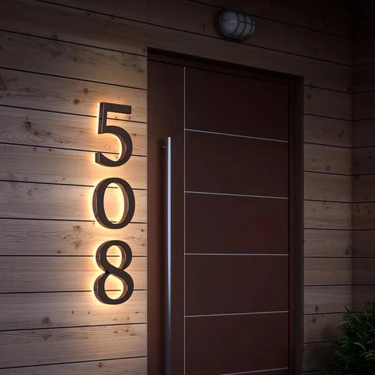 large lighted house numbers