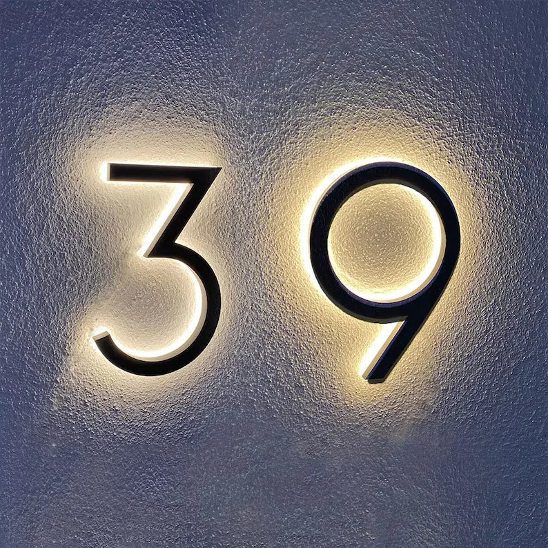 led street numbers