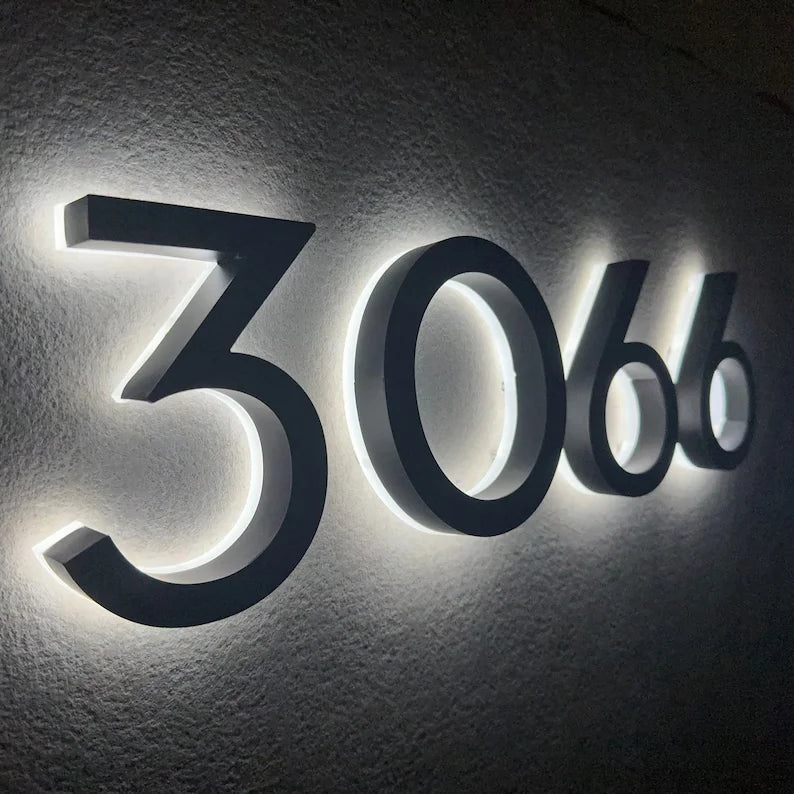 solar light up address numbers