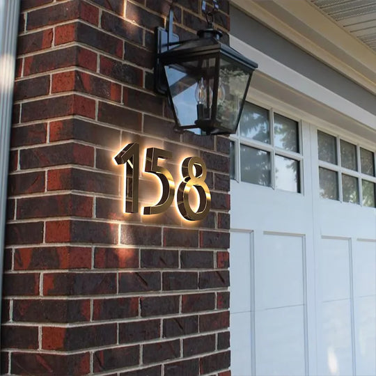 illuminated letterbox numbers