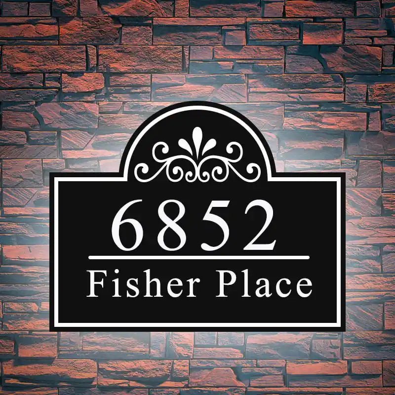 Illuminated address lighting mailbox numbers Illuminated Address Signs