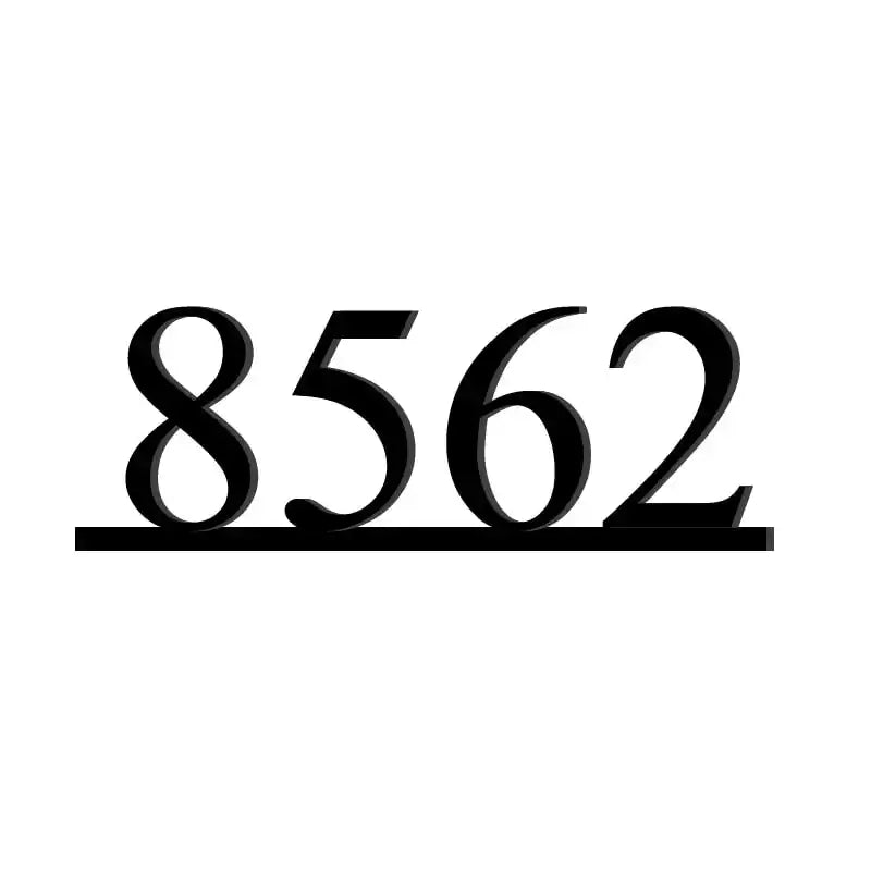 custom metal house letters and numbers laser cut design