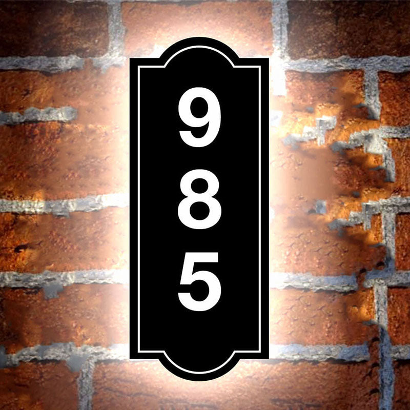 Hanging Address Plaques - Illuminate Your Home's Entrance with Lighted House Address Signs