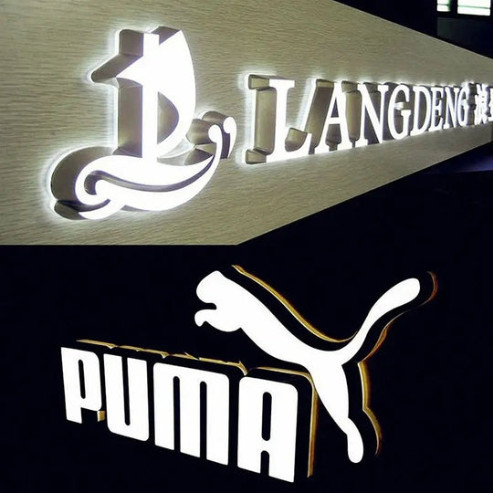 custom dual-lit LED channel letters for storefronts