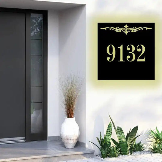 solar backlit address numbers Illuminate your address with these stylish light-up signs Lighted Address Sign mailbox numbers