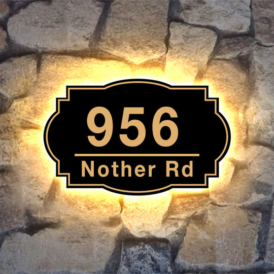 floating metal house numbers best lighted address signs lighted house signs metal house numbers sign